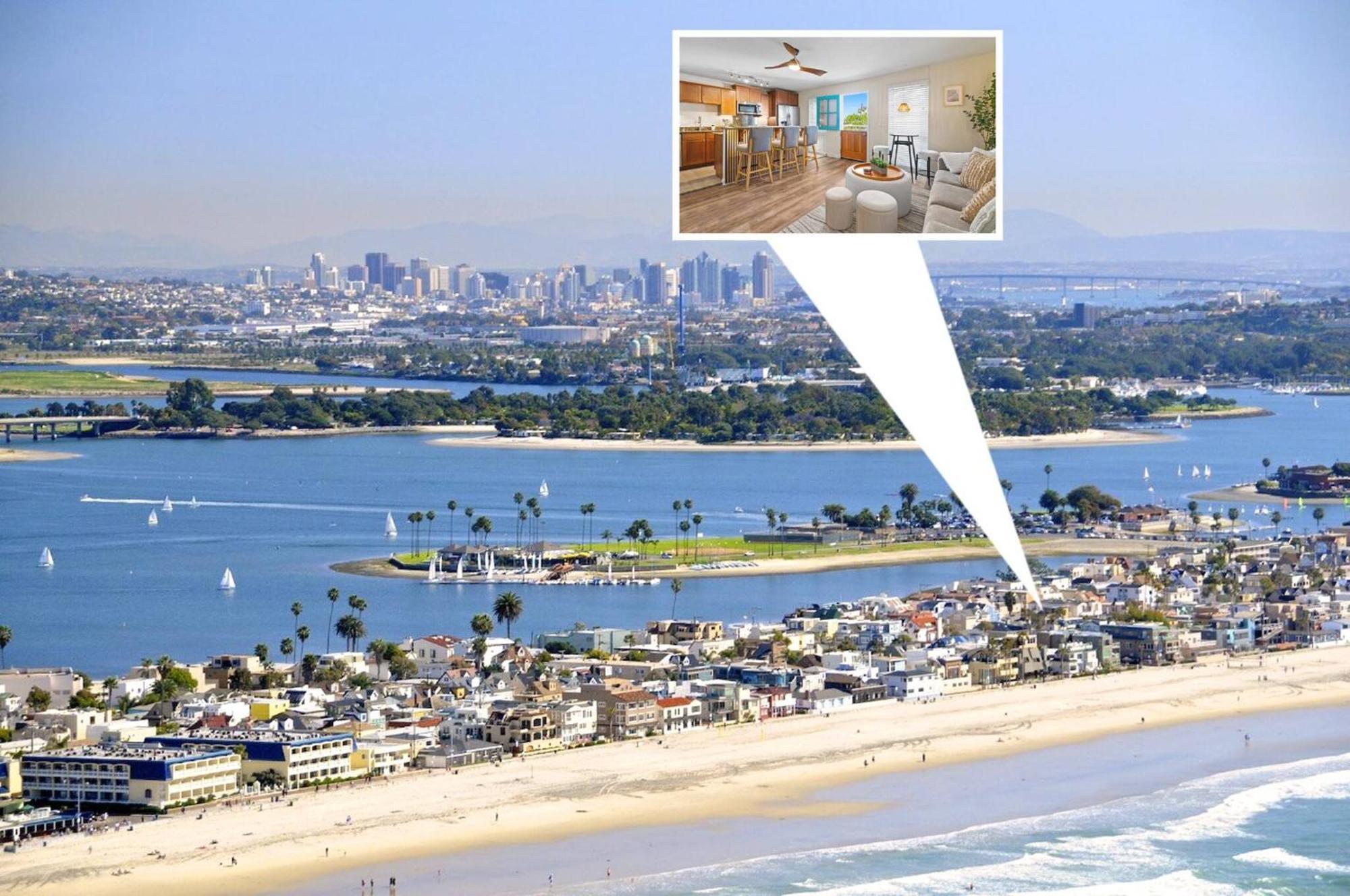 2 Bdrm + Parking In Heart Of Mission Beach! Apartamento San Diego
