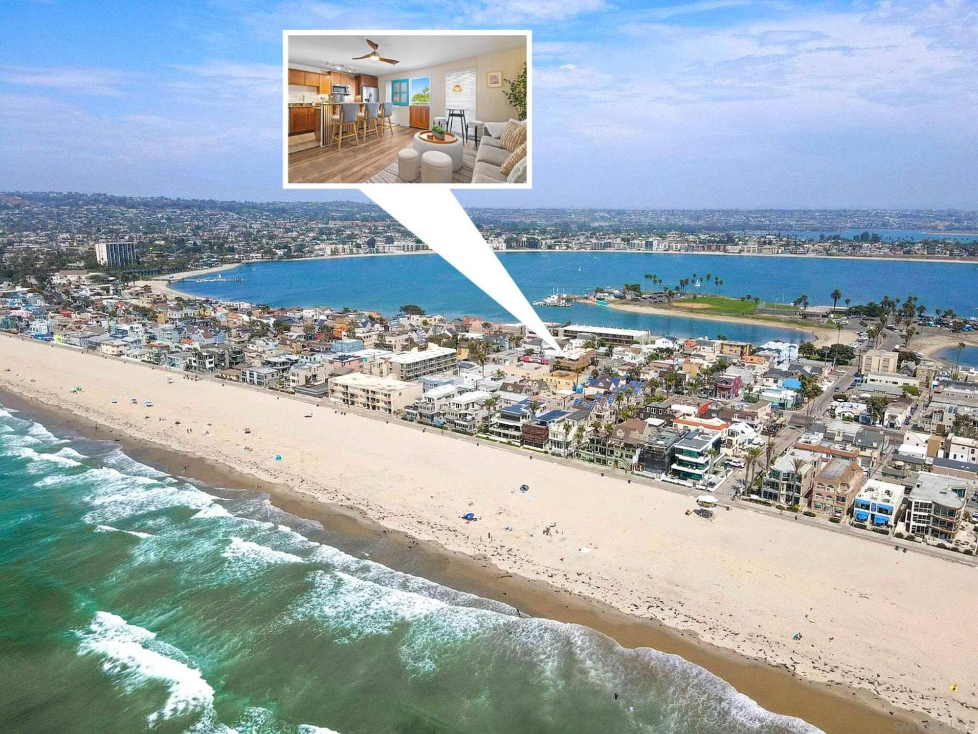 2 Bdrm + Parking In Heart Of Mission Beach! Apartamento